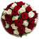 bouquet of red and white roses. Bermuda