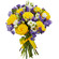 bouquet of yellow roses and irises. Bermuda