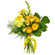 Yellow bouquet of roses and chrysanthemum. Bermuda
