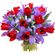 bouquet of tulips and irises. Bermuda